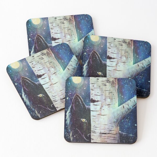 Item preview, Black Wolf and White Birch designed and sold by SistersInArtN.