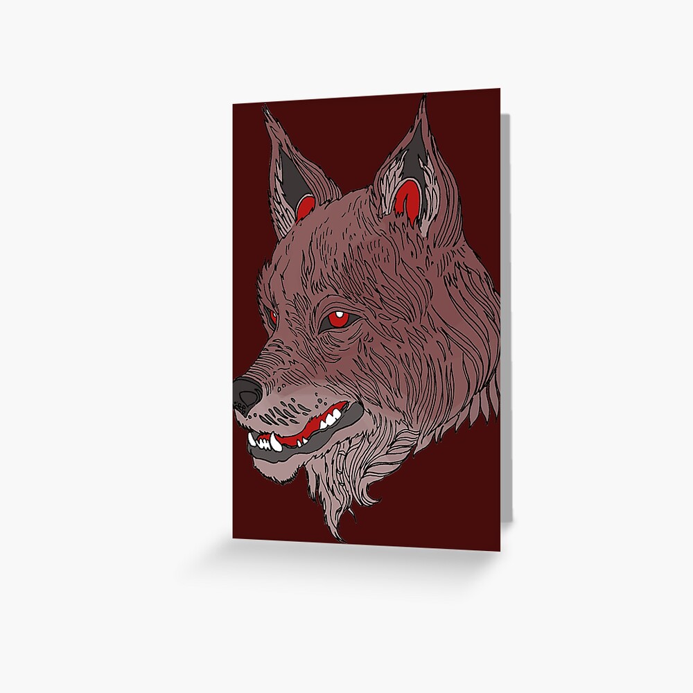 "National Animal of Turkey Wolf" Greeting Card for Sale by