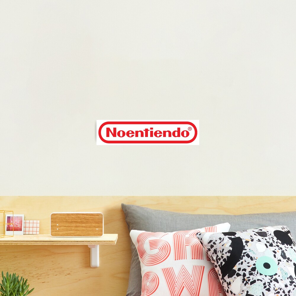 Adesivo de Parede - Não Entendo Ñ Intendo Nintendo