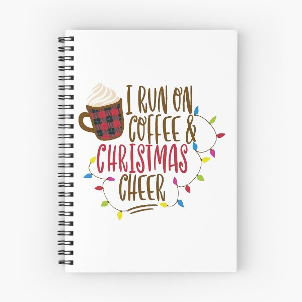 Item preview, I Run on Coffee and Christmas Cheer, Christmas design, Christmas, Coffee design, Coffee designed and sold by graphic-genie.