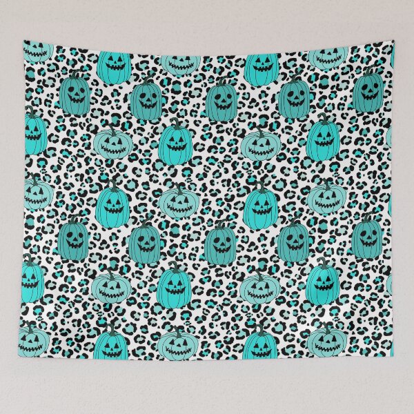 Item preview, Leopard print teal Halloween, Halloween collection  designed and sold by Lillieoandco.