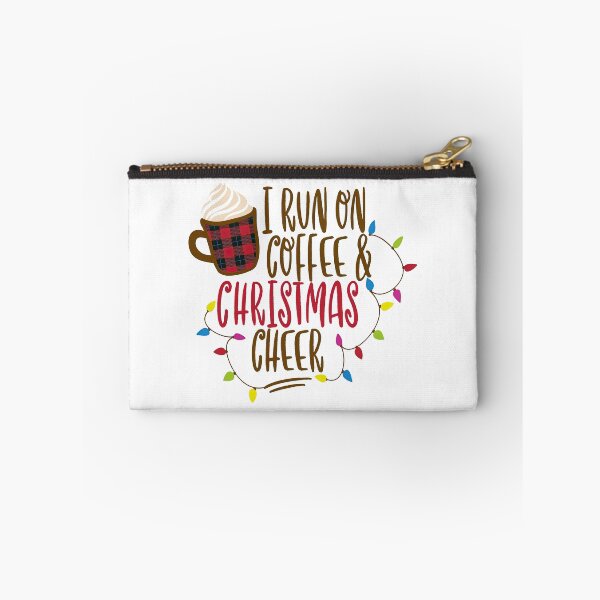 Item preview, I Run on Coffee and Christmas Cheer, Christmas design, Christmas, Coffee design, Coffee designed and sold by graphic-genie.
