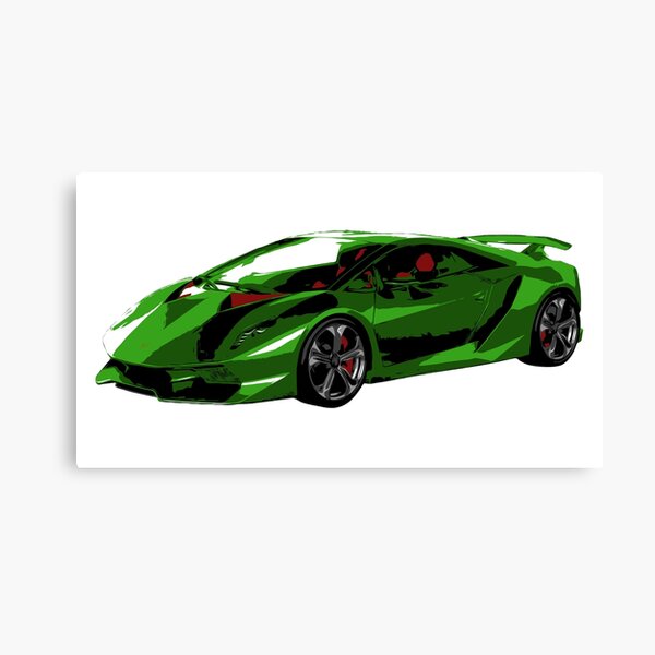 Lienzo «Lamborghini Sesto Elemento - Rosa» de Stoked-on-Carz | Redbubble