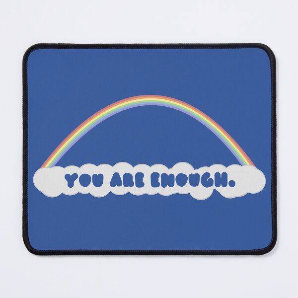 Item preview, Rainbow Positivity: Enough (Transparent Text)  designed and sold by SimplyPride.