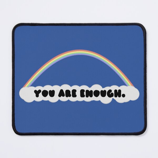 Item preview, Rainbow Positivity: Enough (Black Text)  designed and sold by SimplyPride.