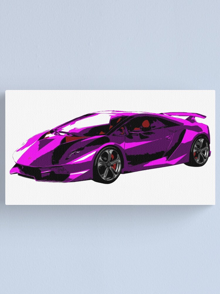 Lienzo «Lamborghini Sesto Elemento - Rosa» de Stoked-on-Carz | Redbubble