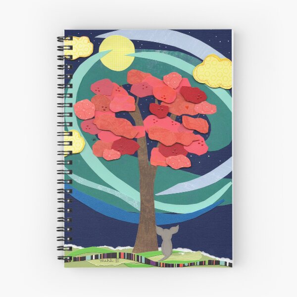 Item preview, Moonlit Red Tree with Eva designed and sold by Mahli's  Artful Whimsy.