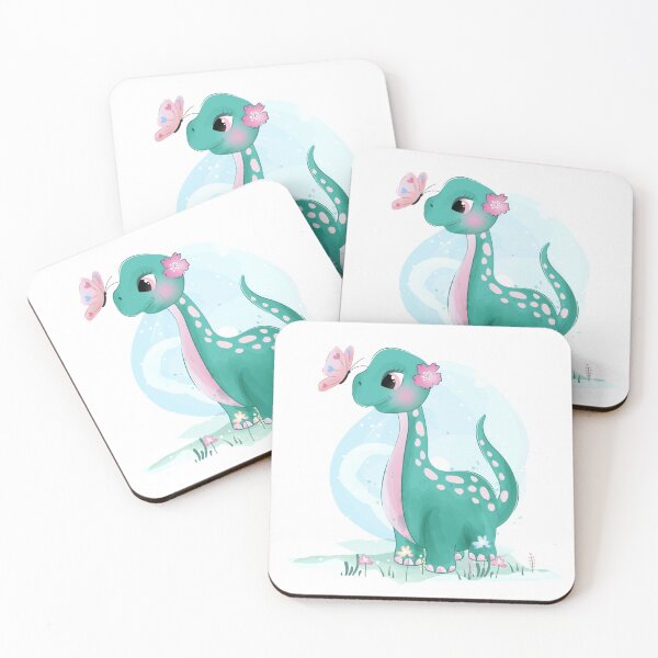 Item preview, Cute Little Dinosaur With Butterfly designed and sold by fariz yuhdi.