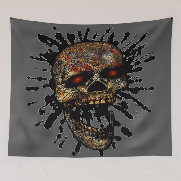 Item preview, Laughing Death Skull in Black designed and sold by artistdiat.