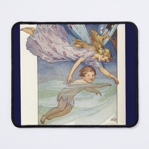 Item preview, Little Boy with Fairies Vintage Illustration designed and sold by Bellathewilde.