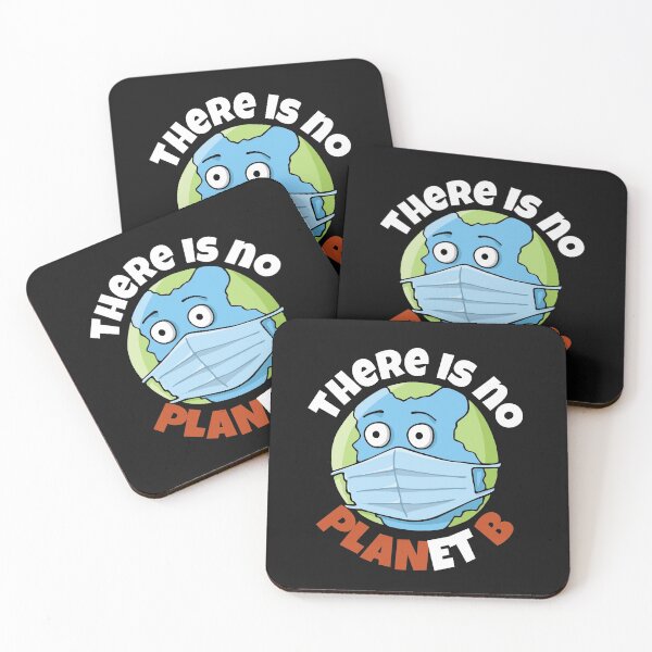 Item preview, Cute Kids There is no planet B Environmentalism environmental activism - sick earth with thermometer designed and sold by Click-Like.