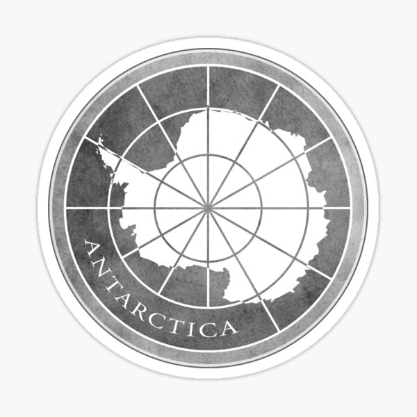 Item preview, Watercolor Antarctica emblem designed and sold by jay-p.