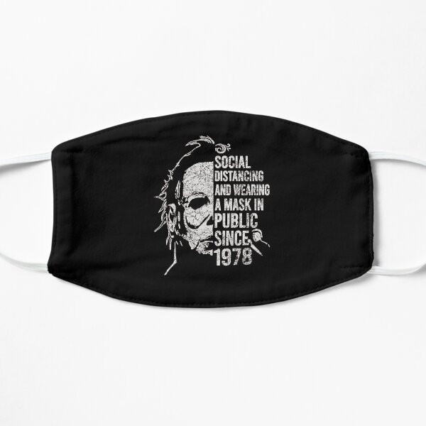 Retro vtg Michael Myers Social Distancing 1978 Flat Mask