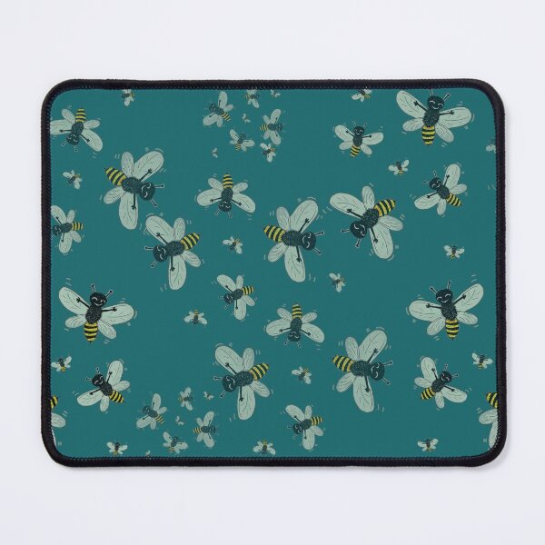 Item preview, Busy Bee Pattern on Teal designed and sold by Amber Ryder.
