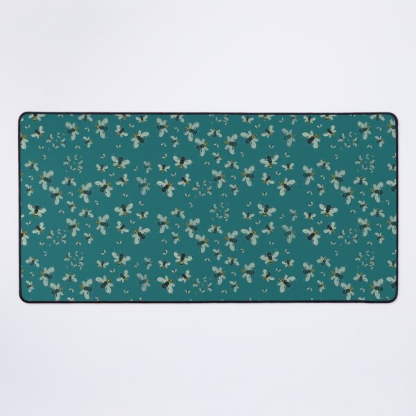 Item preview, Busy Bee Pattern on Teal designed and sold by Amber Ryder.
