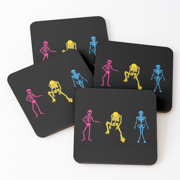 Item preview, Skeletons Halloween. Pansexual Pride designed and sold by Subtle Pride Shop.