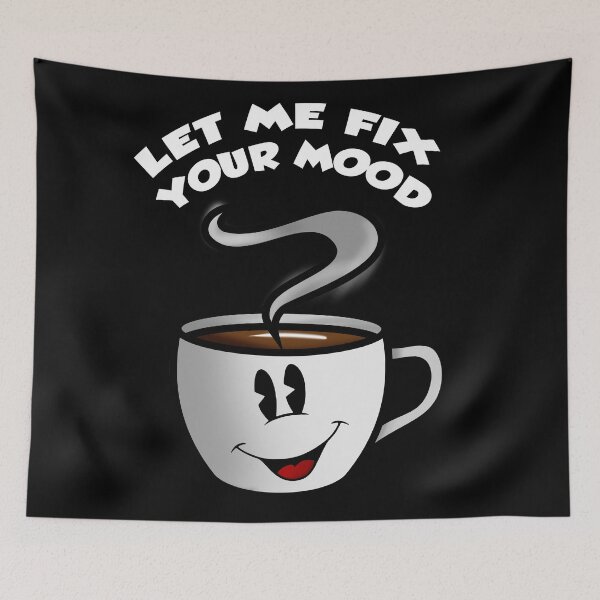 Item preview, Let Me Fix Your Mood - Kawaii Cute Coffee Cup designed and sold by Genjitsu-Art.