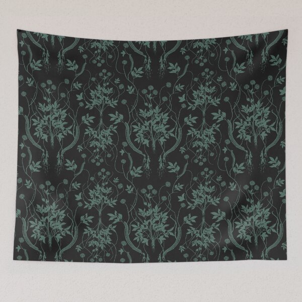 Item preview, Centipede Damask in Pine designed and sold by maggie-byrd.