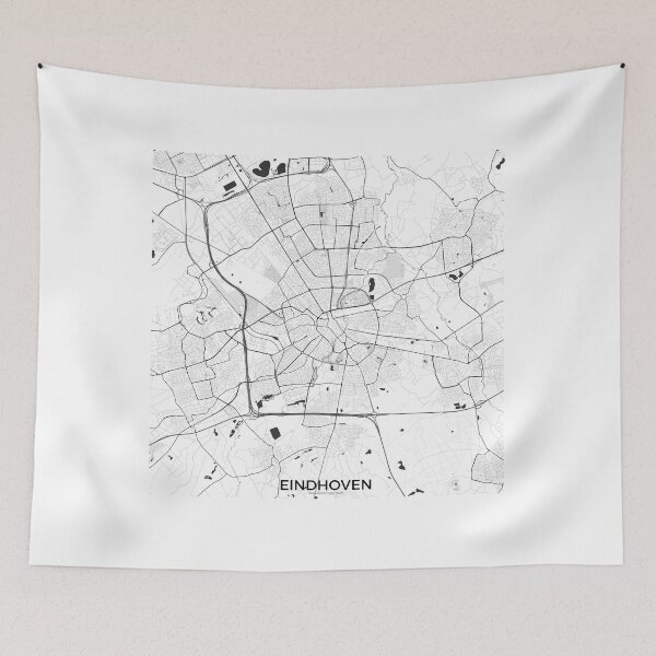 Item preview, Eindhoven Map Gray designed and sold by HubertRoguski.