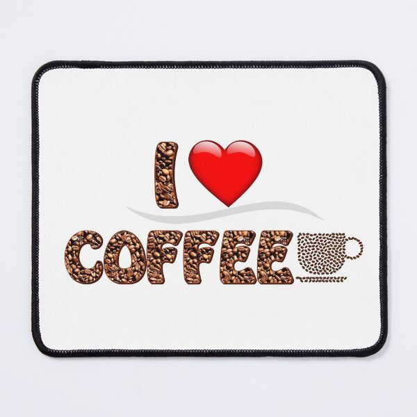 Item preview, I LOVE COFFEE designed and sold by DewDropDesigns.