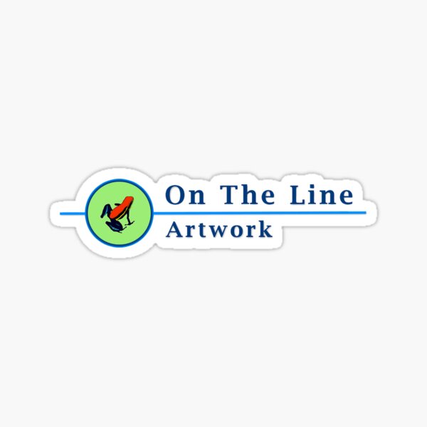 On The Line Artwork Sticker