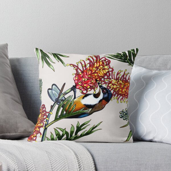 Item preview, Eastern Spinebill in Grevillea #1 by Australian artist Laural Retz designed and sold by Laural Retz.