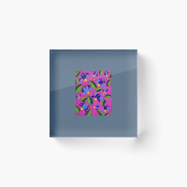 Item preview, Pink and Blue Chintz Pattern designed and sold by with-anugraha.