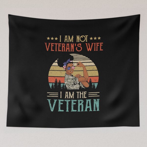 Item preview, Im Not The Veterans Wife I Am The Veteran Black Women designed and sold by cadieuxart.