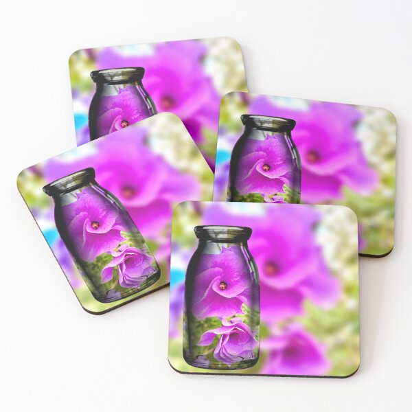 Item preview, Bottle of purple flowers - Berwick designed and sold by NaluandLulu.