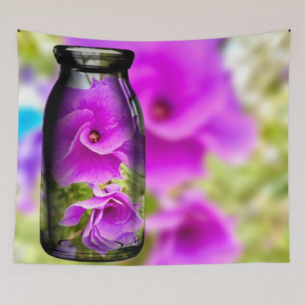 Item preview, Bottle of purple flowers - Berwick designed and sold by NaluandLulu.