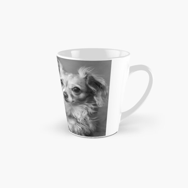 Black and White Puppy Eyes Tall Mug