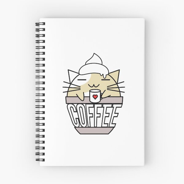 Item preview, Miau en taza amarilla designed and sold by CoffeewithKitty.