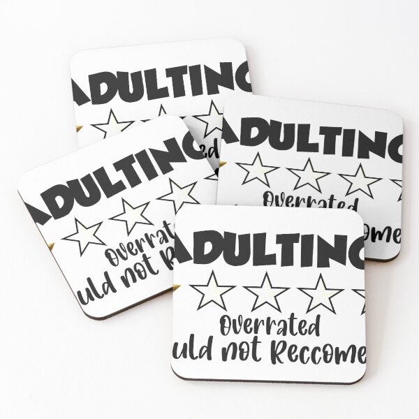 Item preview, Adulting would not reccomend designed and sold by welton1.