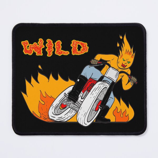 Item preview, Wild biker in flames designed and sold by Astralia.