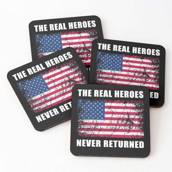 Item preview, The Real Heroes Never Returned Distressed Flag designed and sold by Valerie Witting.