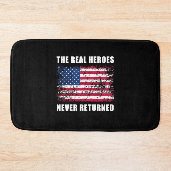 Item preview, The Real Heroes Never Returned Distressed Flag designed and sold by Valerie Witting.