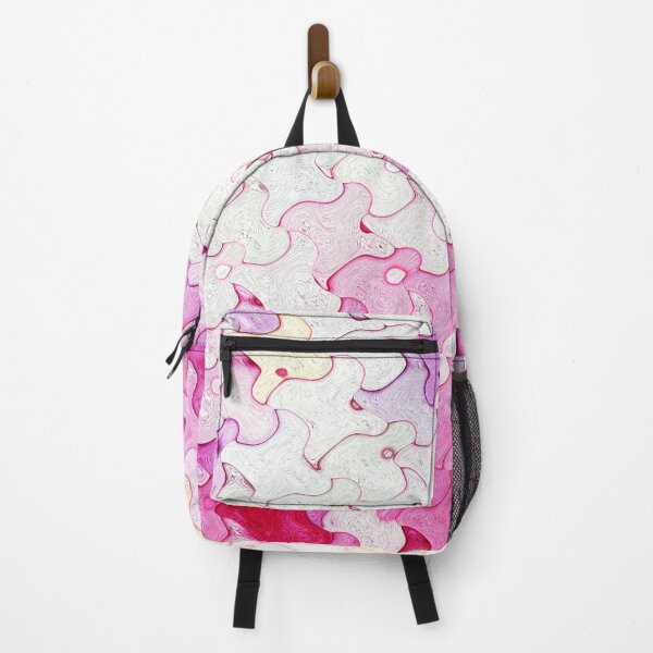 Item preview, Pink and White Abstract Waves Fun Whimsical  designed and sold by wenarts.