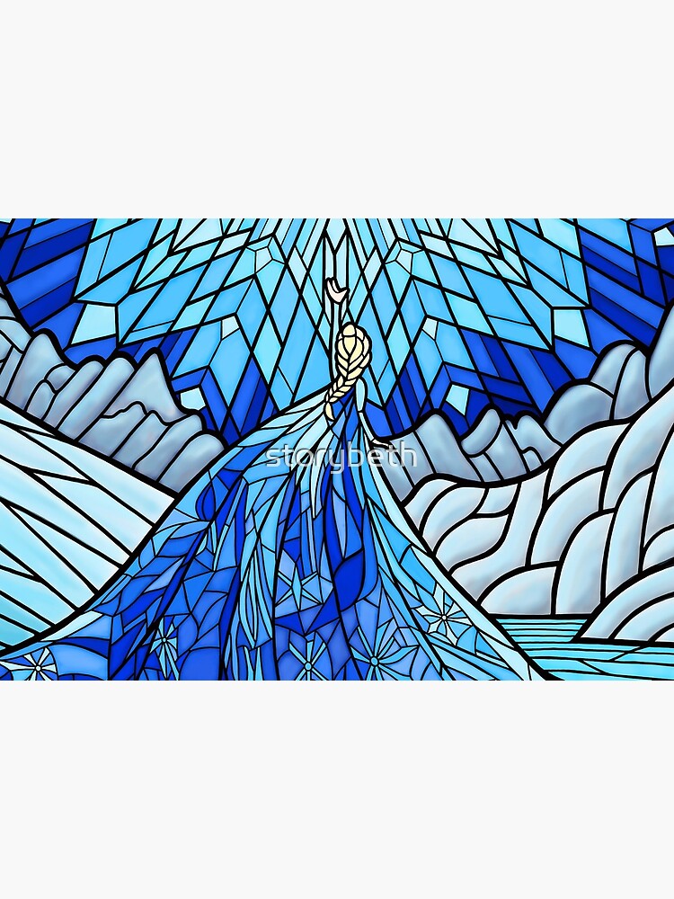 Frozen Fractals in the Stained Glass Window by storybeth