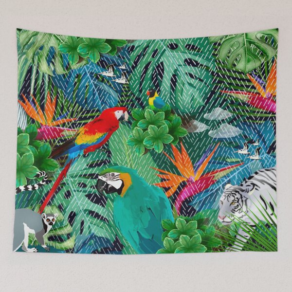 Item preview, Tropical Jungle Pattern  designed and sold by MarcSabuncu.