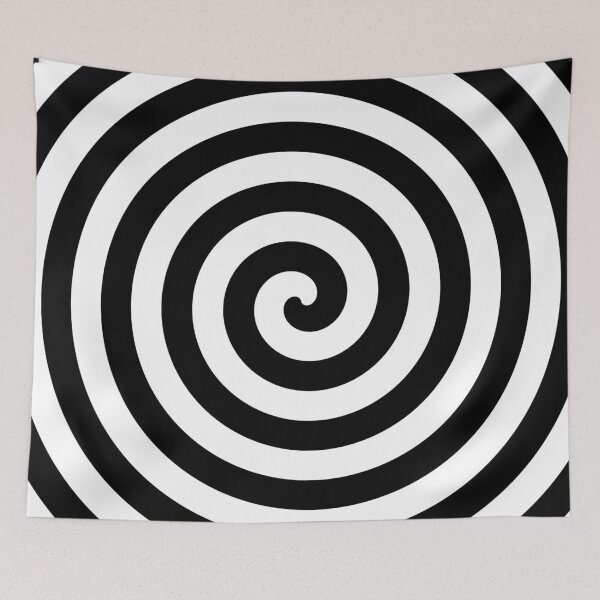Item preview, Psychedelic Hypnotic Swirl - Black and White designed and sold by Wizzles Emporium.