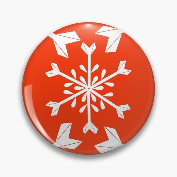 Item preview, Red and White Snowflake Pattern designed and sold by lesrubadesigns.