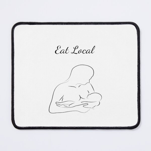 Item preview, Eat Local Breast Feeding Mother and Child designed and sold by classicmusings.