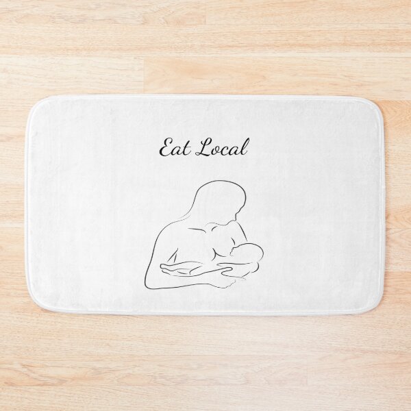 Item preview, Eat Local Breast Feeding Mother and Child designed and sold by classicmusings.