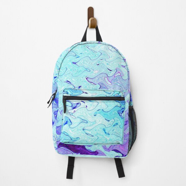 Item preview, Blue Abstract Waves Whimsical Flowing designed and sold by wenarts.