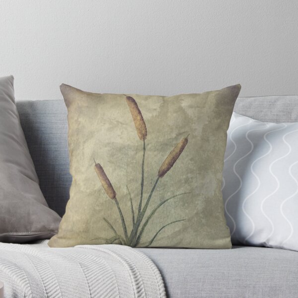 Item preview, Watercolor Cattails on Parchment Pattern designed and sold by SistersInArtN.