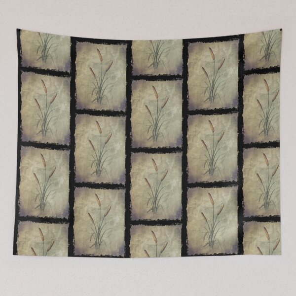 Item preview, Watercolor Cattails on Parchment Pattern designed and sold by SistersInArtN.