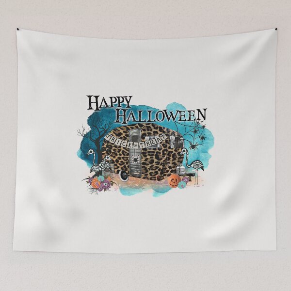 Item preview, Skeleton Flamingo Happy Halloween Graphic Halloween trick or treat  designed and sold by HarveyJade.