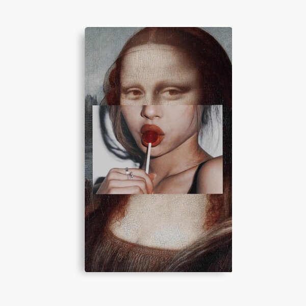 Mona Lisa Lollipop Canvas Print