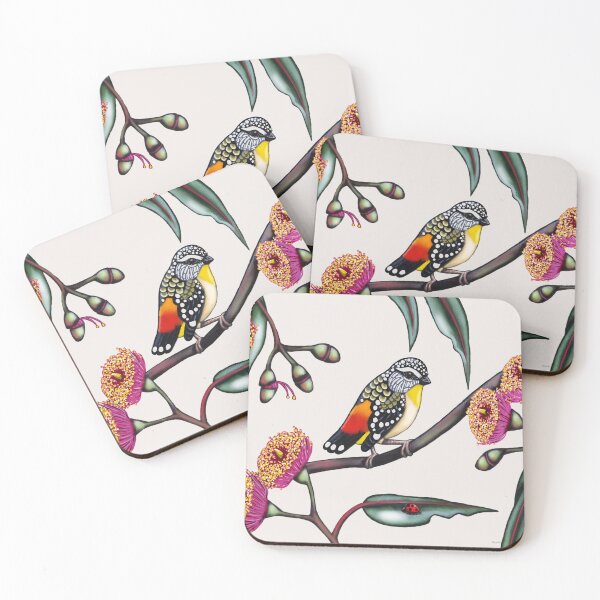 Item preview, Pardalote in Gum Flowers #1 designed and sold by Laural Retz.