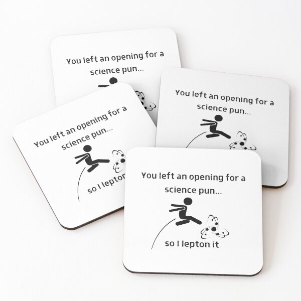 Item preview, Lepton Science Pun designed and sold by Sci-Ninja-Blog.
